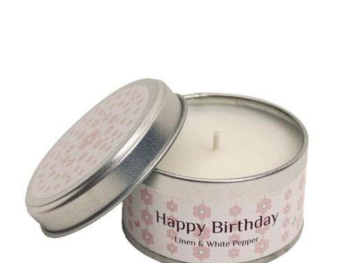 4oz Happy Birthday Occasions Gift Tin Candles