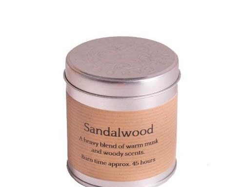 8oz Sandalwood Tin Candles