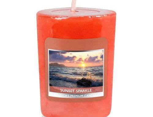Sunset Sparkle Votive Candles