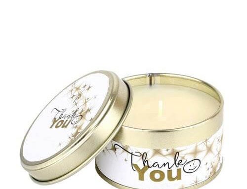 Thank You Occasions Tin Canldes