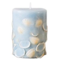 Seashell Pillar Candles 10cm x 7cm 200x200 - Pillar Candles
